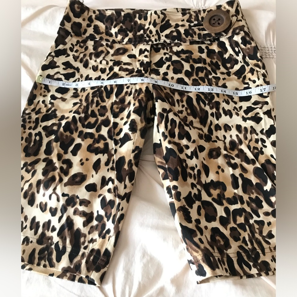 Cache Leopard Print Shorts In Great Condition Sz … - image 6